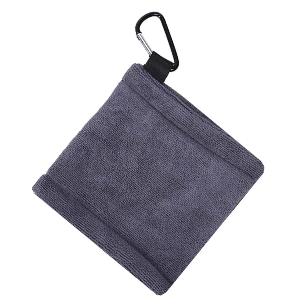 

Golf ball cleaning towel 14*14cm microfiber scrubbing club cleaning outdoor Sports Accessories темно серый