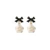 Retro Light Luxury Korean-Style Pearl Tassel Earrings for Women