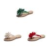Chic Women Summer Beach Flower Flat Flip Flops Sandals For Relaxed Outdoor Vibes