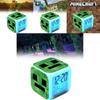 Minecraft Cartoon Led Alarm Clock With Night Light And Digital Display For Students
