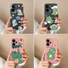 Cover Case For Oppo Realme 14T 14 14X Narzo 10 30 60 P3 C75x A5 Pro Cute Cartoon Dinosaur Pattern Liquid Silicone Anti Fingerprint Shell For Oppo Capa