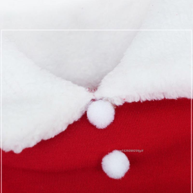Pet Christmas Clothes Santa Claus Dog Costume Winter Puppy Coat Jacket Suit with Cap Warm Clothing Cosplay For Dogs Cats
