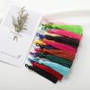 10pcs 8-9cm Tassel Earring Charm Colorful Cotton Silk Brush Making Sati Tassels Pendant DIY Jewelry Findings Handmade Crafts