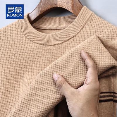 Men's 100% Pure Wool Round Neck Sweater