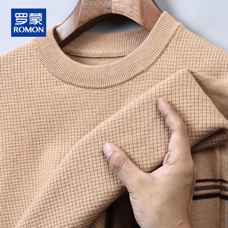 

ROMON Men s 100% Pure Wool Round Neck Sweater 2XL