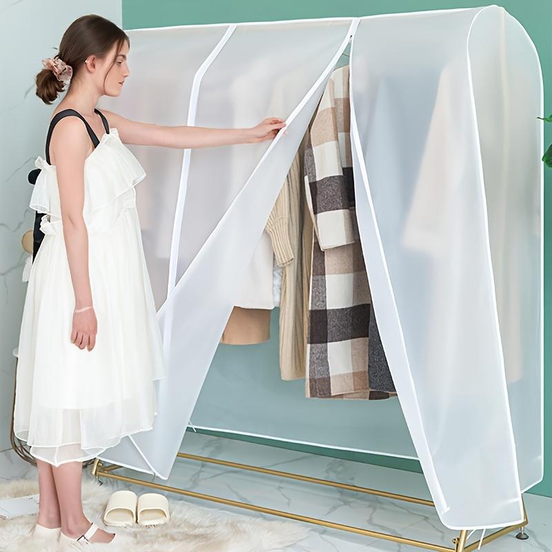 Home Floor Clothes Hanger, Dust Cover, Hanging Down Jacket, Storage Coat Cover, Suit Cover, Clothes Hanging Pocket