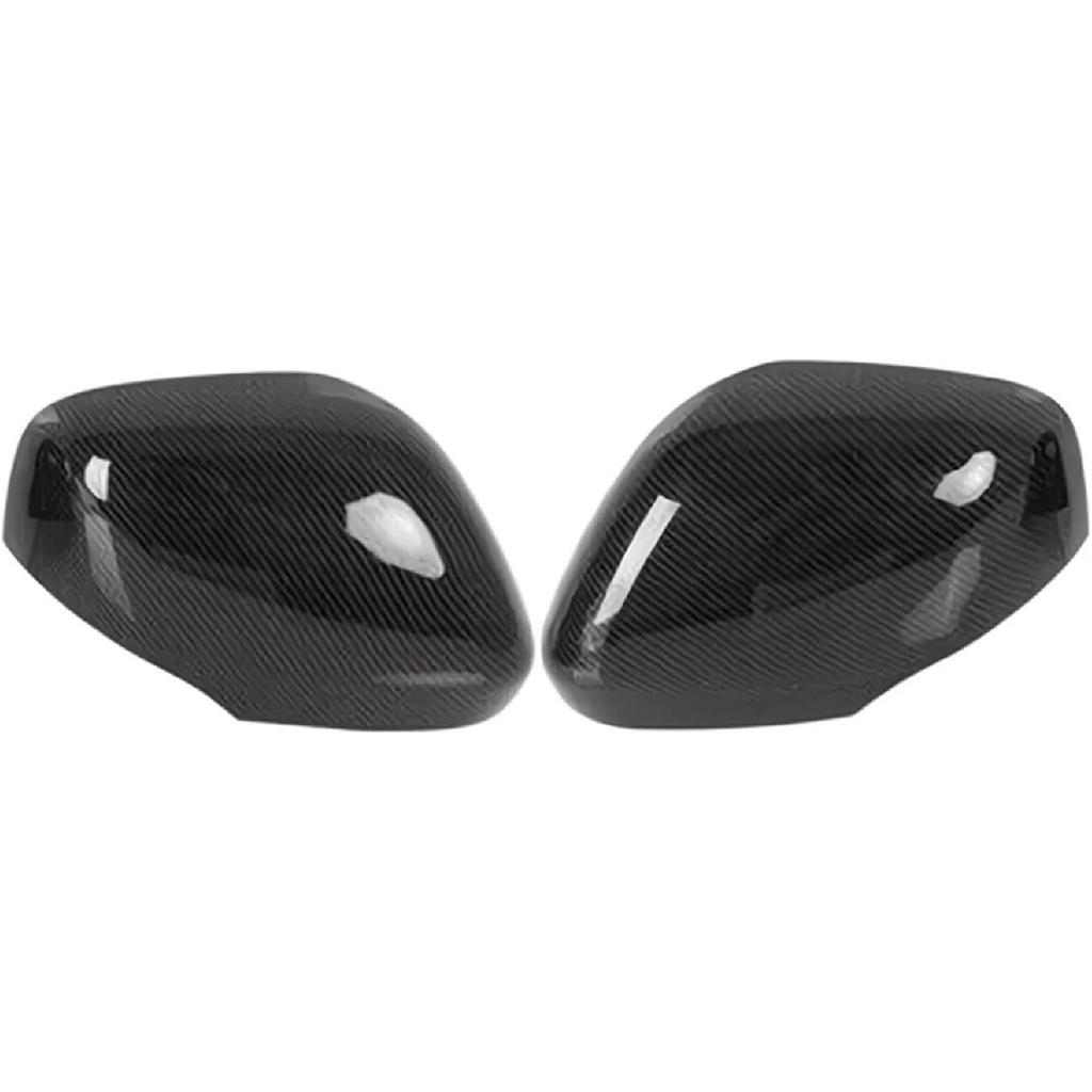 1 Pair Exterior Rear View Side Mirror Cover Cap ABS Carbon Fiber Style Compatible For Nissan Armada 2017 2018 2019 2020 2021 2022 2023