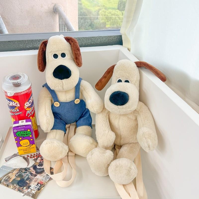 Plush Backpack Wallacegromit Wear Clothes Dog Bag Cartoon Toy Kids Gift Cute