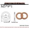 Annealed Red Copper Gasket Washer Pad for Sealing Fastener, M4-M34
