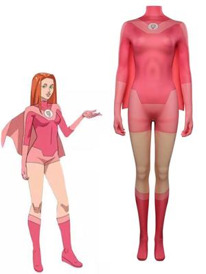 Atom Eve Cosplay Kostým Invincible Eve Wilkins Kombinéza Body Plášť Pláštenka Oblečenie Pre Dospelých Ženy Halloweensky Kostým Pre Dievča
