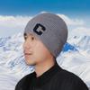 Hat Men's Ear Protector Hat Autumn and Winter Knitted Hat Cashmere Warm Elderly Hat Thickened Wool Hat Light Luxury
