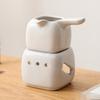Rapid Heating Ceramic Chocolate Melting Pot for Fondue and Desserts Butter Warmer Aromatherapies Oil Burners Fondue Pot