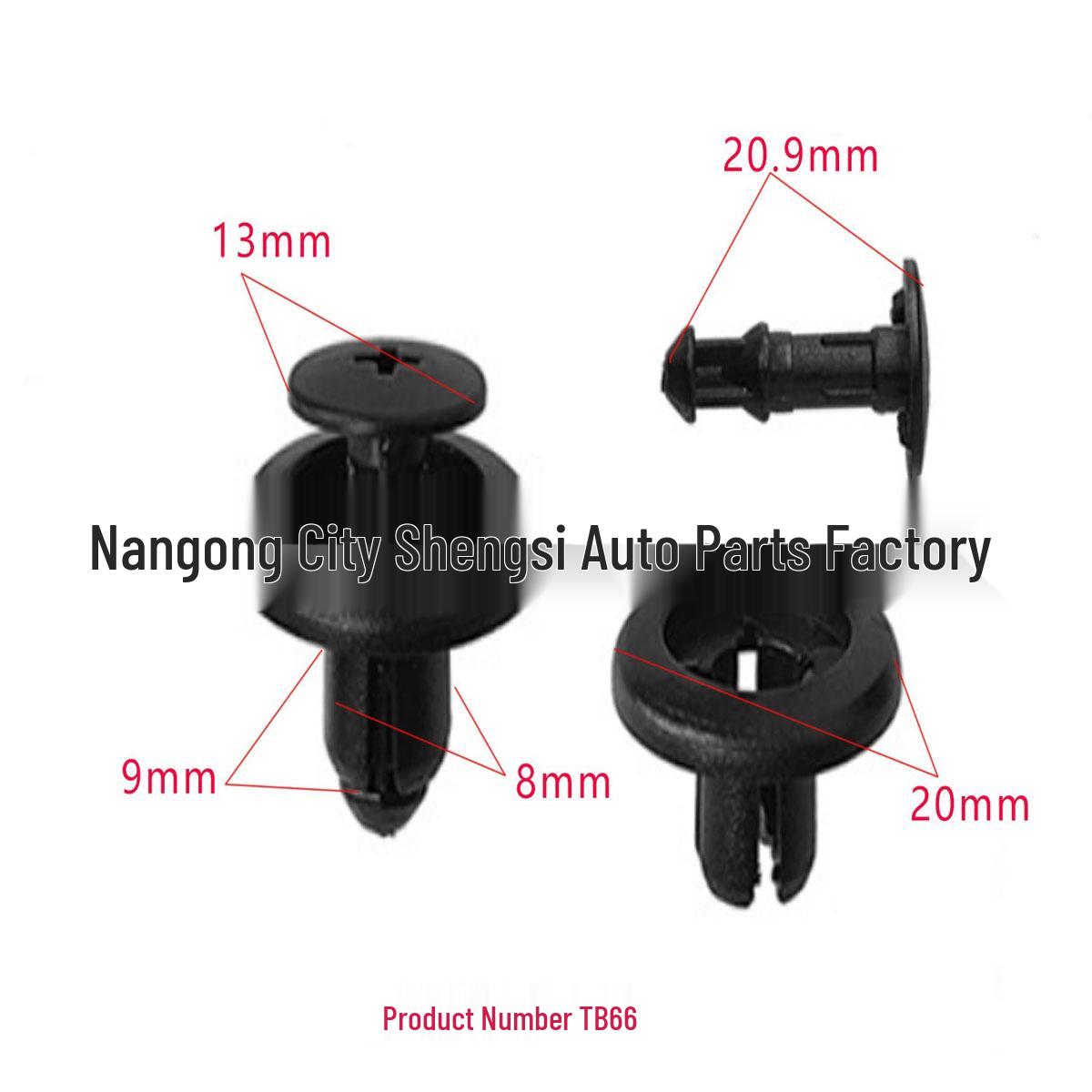 

Mazda Coupe Familia Premacy Mudguard Nylon Buckle Trim Panel Accessories 10000