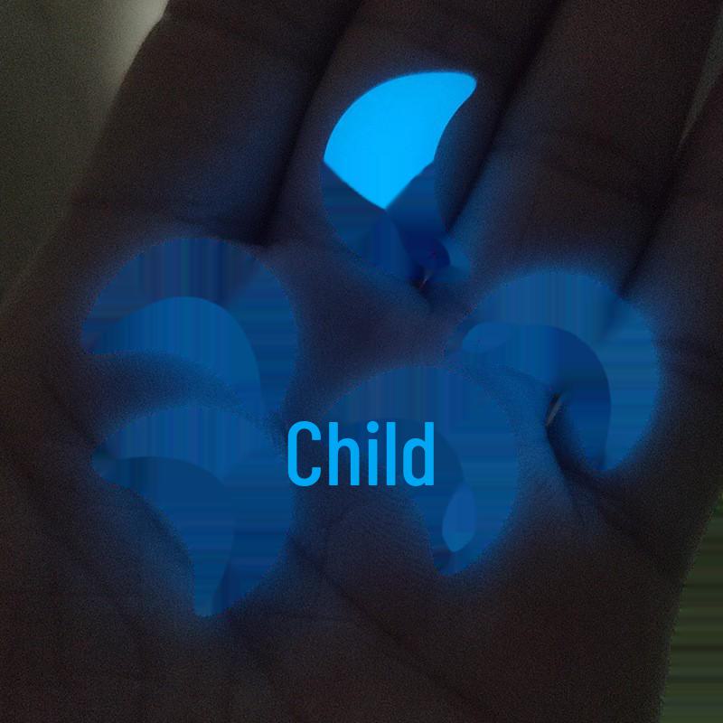 

Ожерелье из флюорита в форме луны и звезды - натуральный светящийся кулон голубого цвета