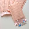 10pcs/Pack Pink Purple Bubble Bag Thicked Express Package Bag Self Adhesive Courier Shipping Mailers Sticker Holder