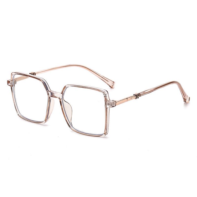 Women's Photochromic Glasses with Starry Sky Diamonds, Cross-Drilled Design, Ultra-Light Anti-Blue Light Frame