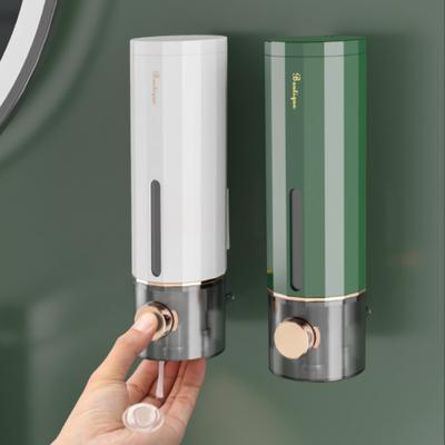 Dispenser Manuale da Parete per Sapone Liquido da Bagno 450ml Lavaggio Mani Igienizzante Famiglia Hotel Gel Doccia Accessori Bagno