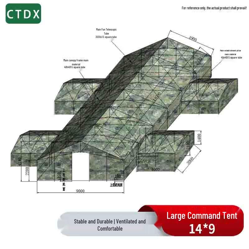 CTDX Outdoor Large Command Cotton Tent