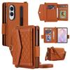 Crossbody Multi-Kartensteckplatz Geldbörse Klapp-Lederhülle für Samsung Galaxy Z Fold8 Fold 8 Breite Stifthalterungen Stoßfest Ständer RFID-Abdeckung