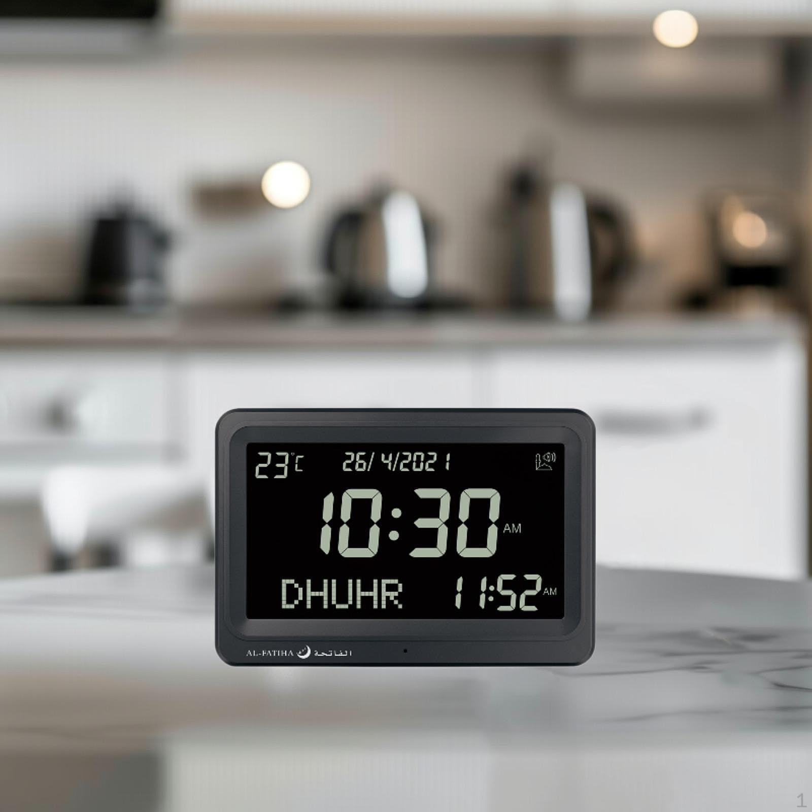 

Азан Будильник Исламская Мусульманская Молитва Цифровая Таблица для Дня Отца, Дом Black Black Screen
