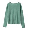 2026 Women’s Autumn/Winter One-Shoulder Striped Cashmere Sweater - Loose Fit Wool Knit Base Layer