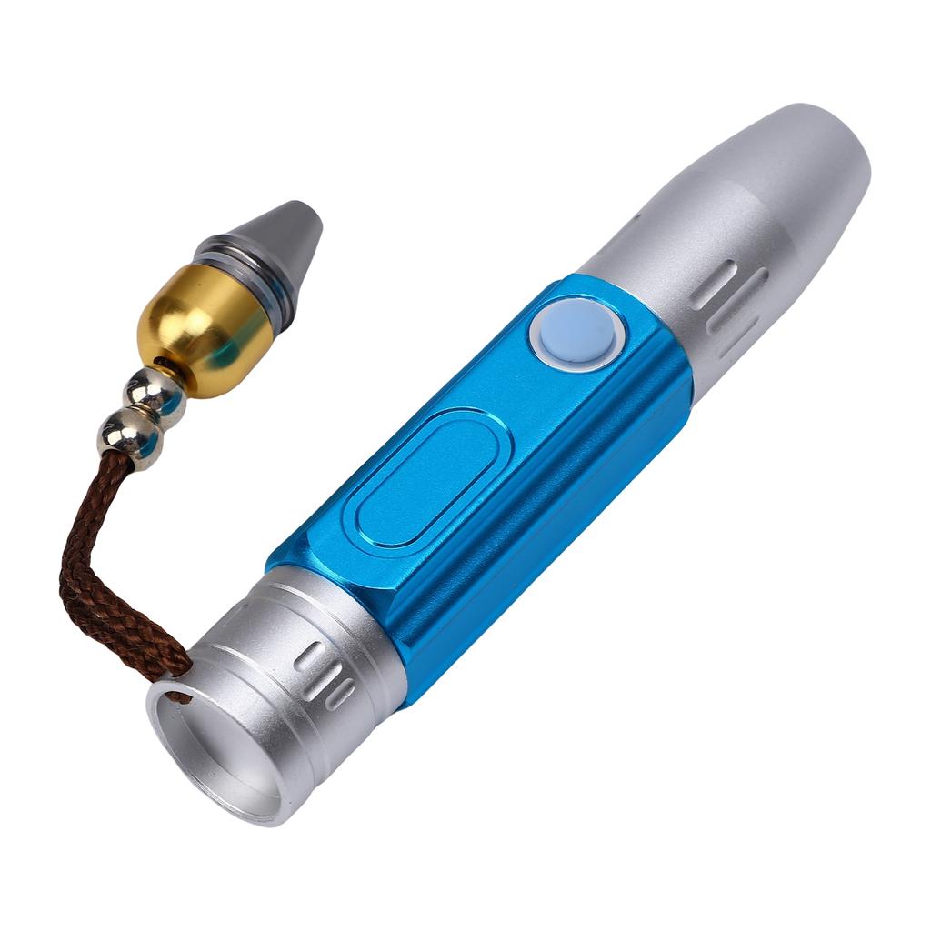 Jewelry Appraisal Lamp 3 Colors Light Aluminum Alloy Rechargeable Flashlight for Jadestone Identification