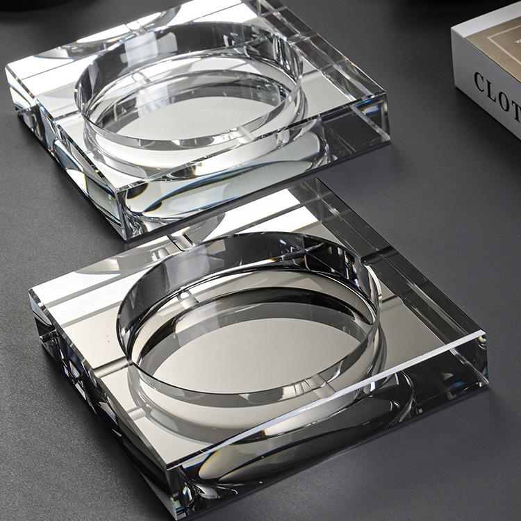 Crystal Glass Luxury Ashtray for Home or Office