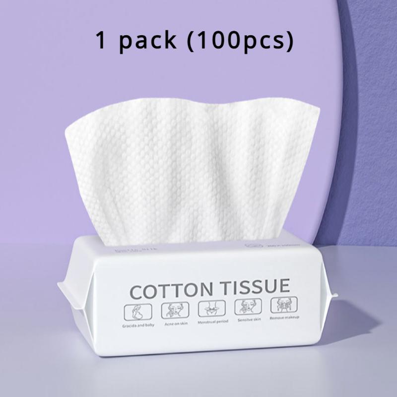 50/100Pcs Soft Cotton Towel Disposable Face Towel Towels Bathroom Accessories Dry Rags for Washing and Drying Face Towels
