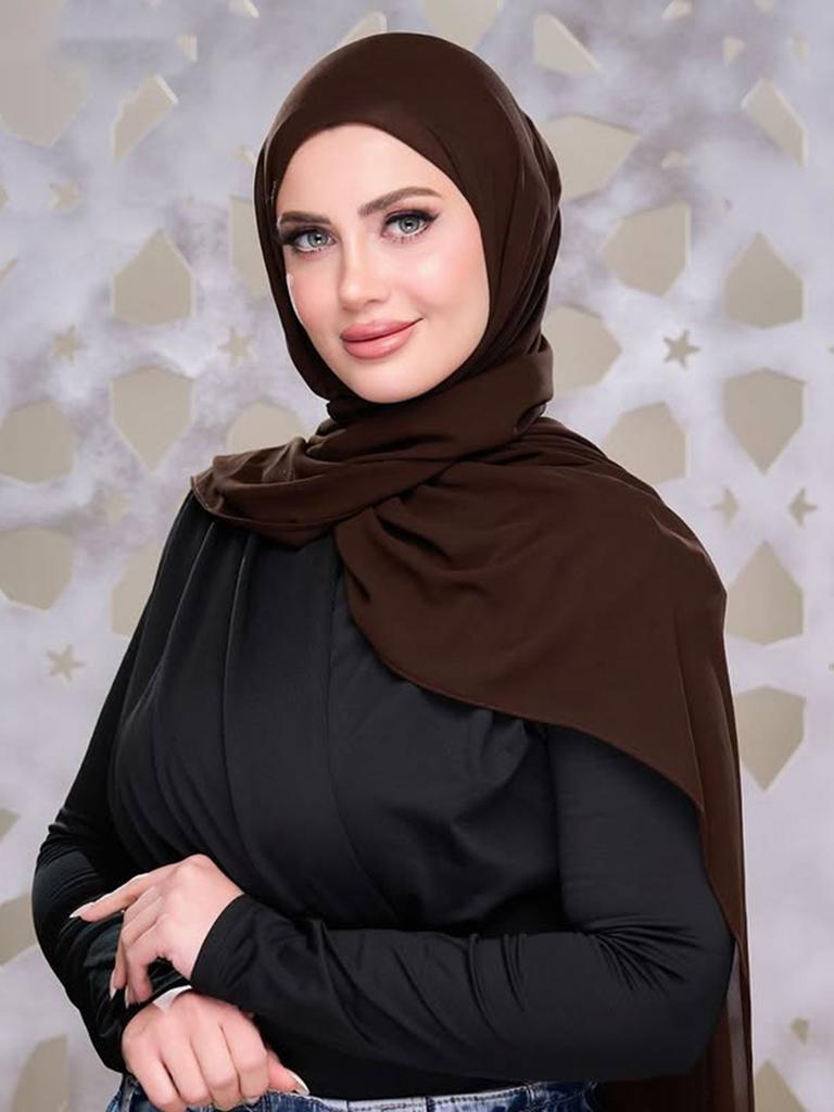 Muslim Plain Hijab Bubble Chiffon Scarf Women Solid Color Shawls Hijabs Headband Islamic Headscarf Foulard Femme