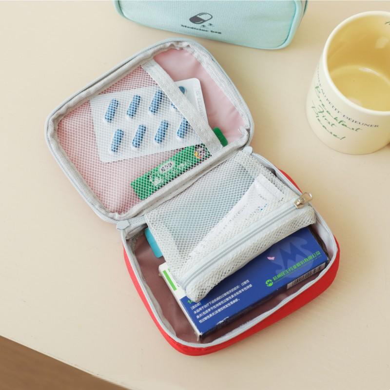Fashion travel medicine storage bag portable outdoor first aid kit medicine bag home emergency storage bag
