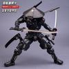 In Stock 22Cm Super Black Warrior Sc001 Snake Eyes Action Figure 1/10 Mecha Ninja Articulated Figure Finished Model Collect Toy