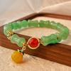 Retro Natural Dongling Jade Bamboo Joint High Bracelet Niche Design Chinese Bracelet Women