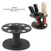 Professional Salon Combs Storage Stand Multi Slots Round Shaped Clips Shear Holder Rack Black