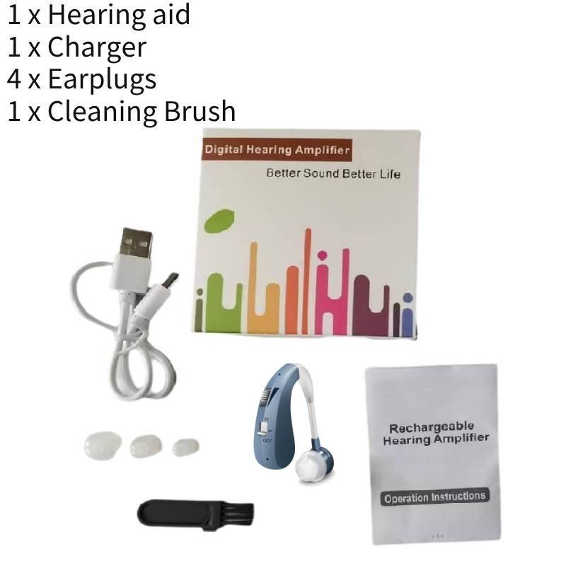 Hearing Aid Elderly Usb Rechargeable Sound Amplifier Noise Reduction Hanging Ear