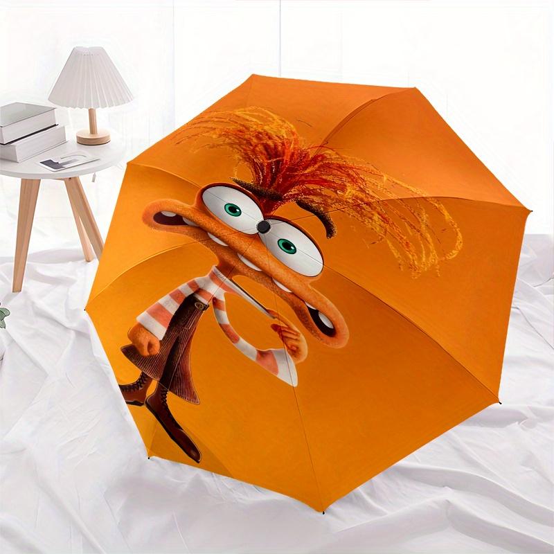 

Inside Out 2 Fashion Umbrella, Automatic Opening and Closing Cartoon Design, Iron Ribs and Handle, 8 Ribs, Suitable for All Occasions and Tr