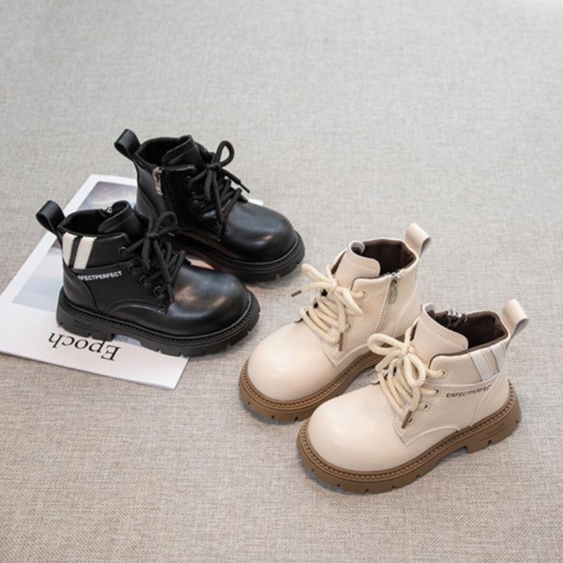 Girls' Warm Cotton Boots and Boys' Casual Boots Korean Style Short Boots