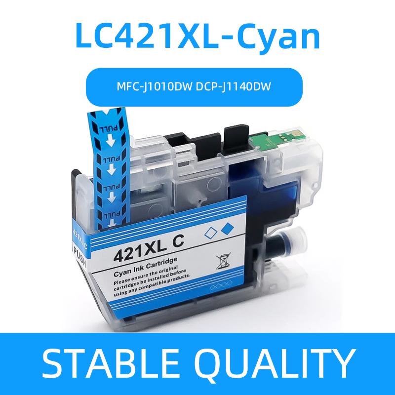 Cartucho de tinta LC421XL, Para impresora brother DCP-J1050DW MFC-J1010DW DCP-J1140DW