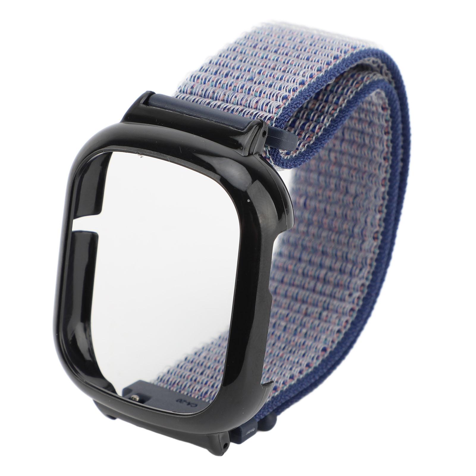 

Сменный нейлоновый браслет, удобный для кожи, быстросъемный нейлоновый ремешок для умных часов, совместимый с часами полуночно-синий