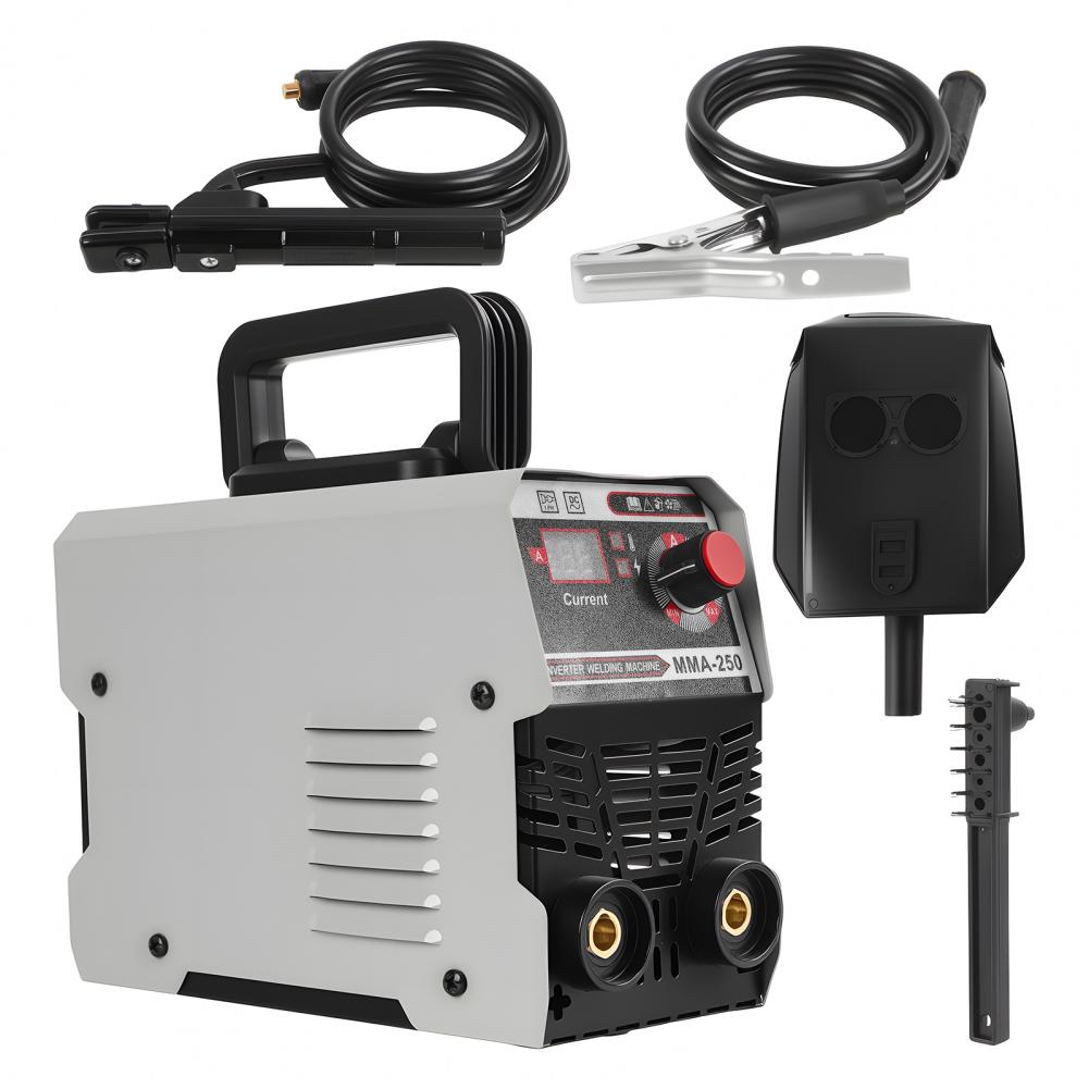 MMA-250 Taşınabilir Elektrot Kaynak Makinesi, 220V Mini Elektrikli Kaynak Makinesi, Hot Start Ark Kuvvetli IGBT İnvertör Kaynak Makinesi
