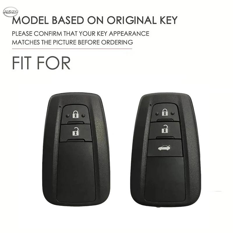 Silicone Car Remote Key Case Cover Bag for Toyota C-HR CHR Prius RAV 4 Camry Corolla 2017 2018 2020 2021 Keychain Accessories
