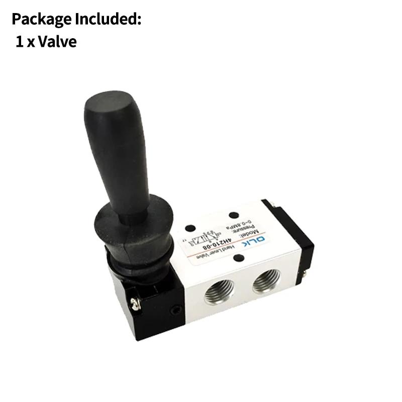 Válvula Pneumática de Ar 5/2 Vias Operada por Alavanca Manual Controle Manual 2 Posições 3 5 Vias Push-Pull 3H210-08 4H210-08 4H410-15