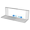 KKECHR Magnetic Folding Storage Shelf for Washing Machines and Refrigerators