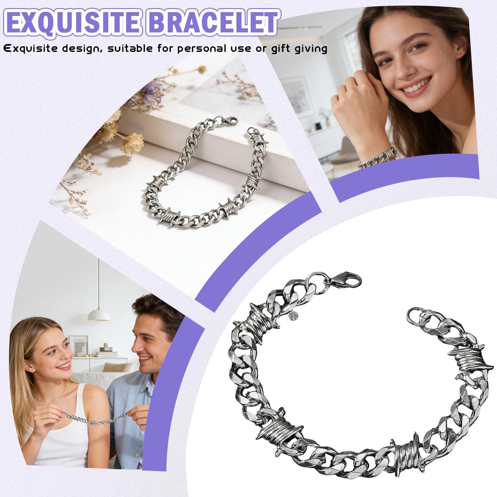 

A Trendy And Distinctive Bracelet—a Versatile, Unisex Accessory Suitable For Both Men And Women. Crafted From High-quality, Materials, It Features One Size