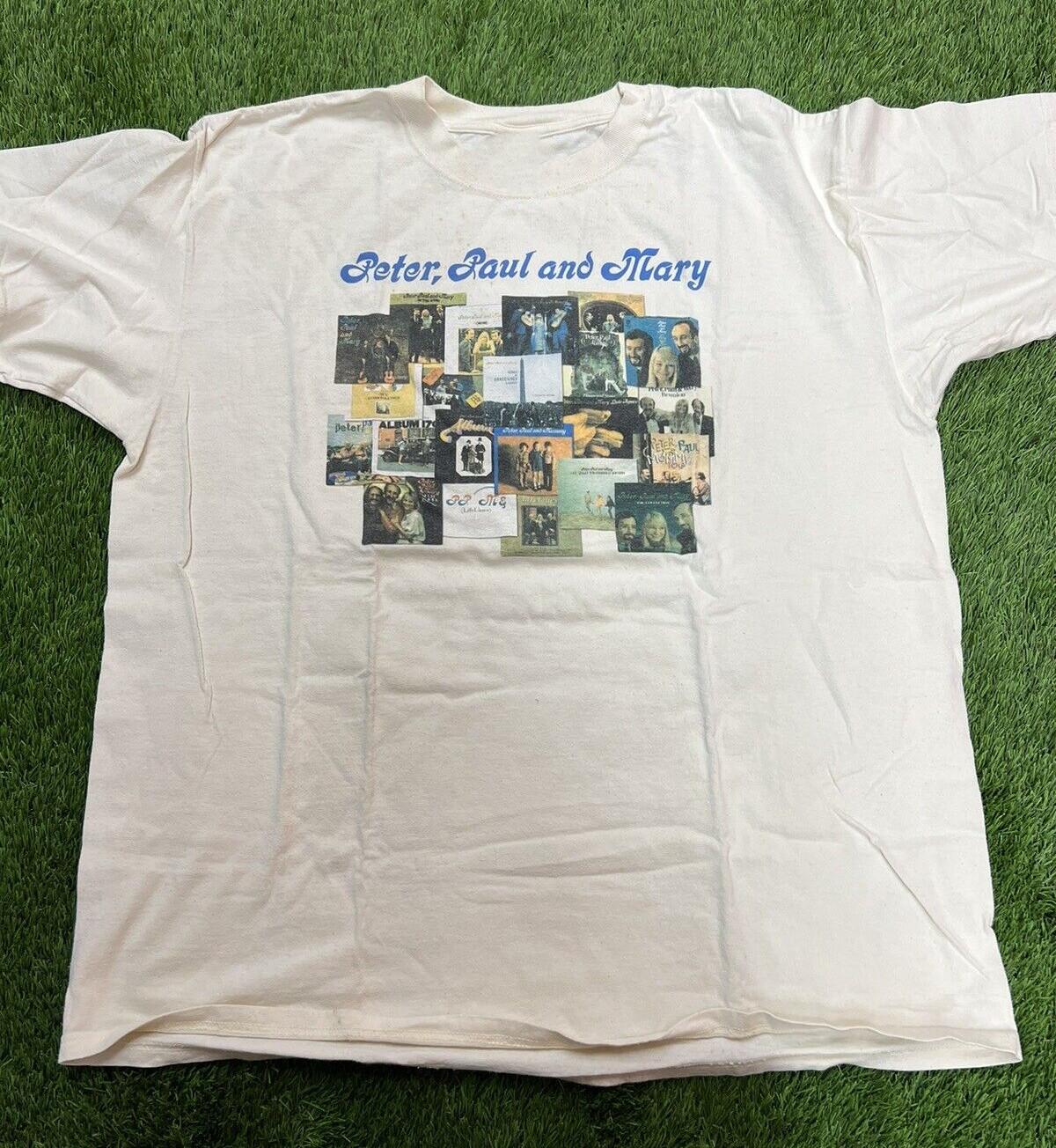 Vintage 90s Peter Paul And Mary Anvil Band T-shirt AR839 S
