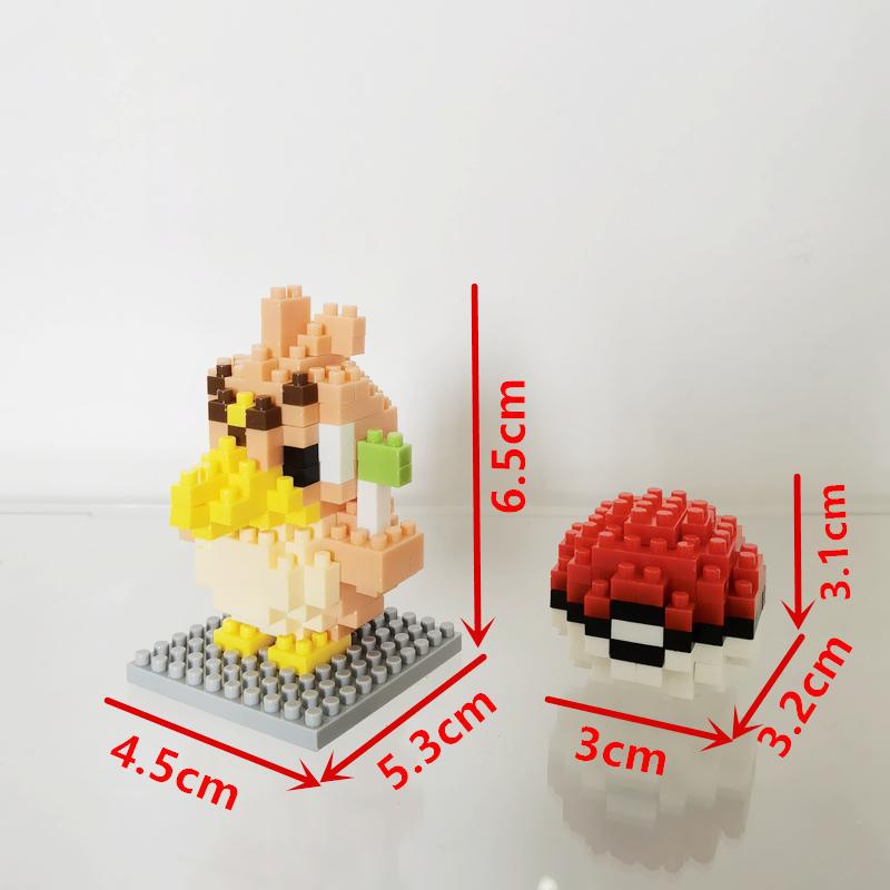 Anime Pokémon Building Blocks Assembly Anime Charizard Doll Blastoise Bulbasaur Gengar Bricks Figures Toy for Kid Gift