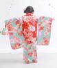 Kimono Set for Kimono Set Elegant A Set Patterned Nagajuban Hair Drawstring Waist Tabi Girls Aoi No [KYOETSU] [Kyoetsu] Shichi-Go-San (7-5-3 Festival)