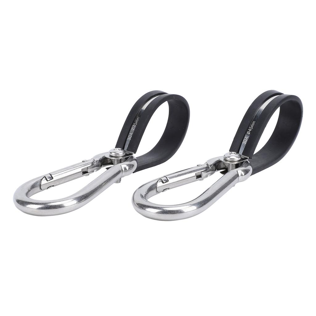 2PCS Airpower Line Clamp Stainless Steel Hanger Bracket Mounting Assembly Cushion Clamps for 3 In 1 Wrap Air Hose Lines