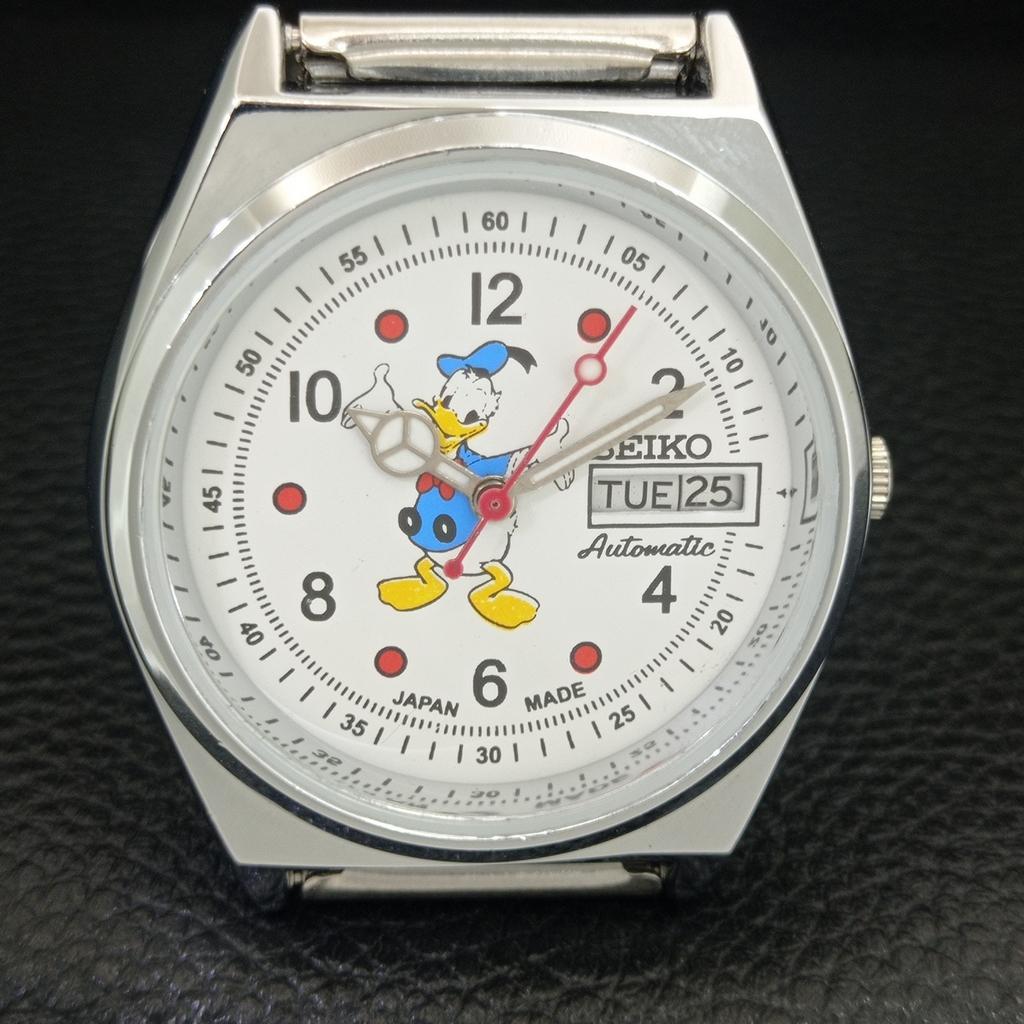 VINTAGE REFURBISHED SEIKO AUTOMATIC 6309A JAPAN MENS WHITE DIAL WATCH A442998-1