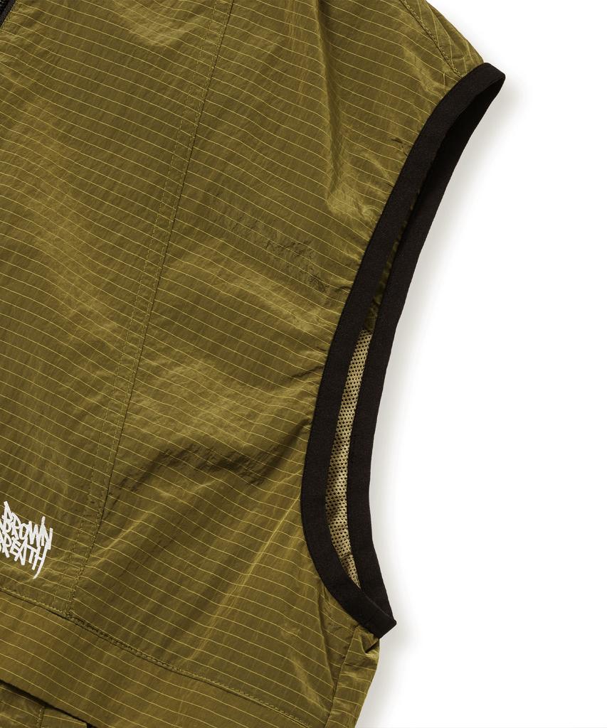 Brownbreath Tag Light Hood Vest - Brown