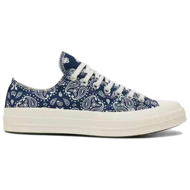 Converse Chuck 70 Low Paisley Women Sneakers Blue Navy White A15751C